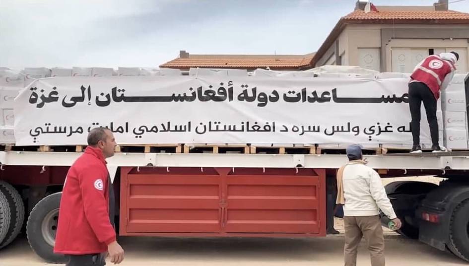 Afghanistan delivers 530 tons of aid to Gaza via Egypt